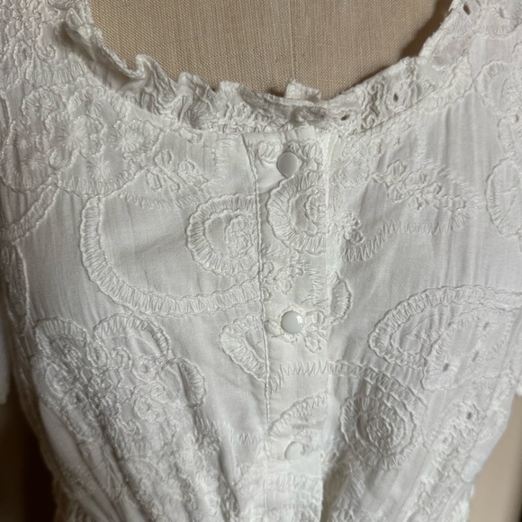 BNWT Nanette Lapore Mika White Lined Eyelet Dress. Size 10 - Picture 3 of 10